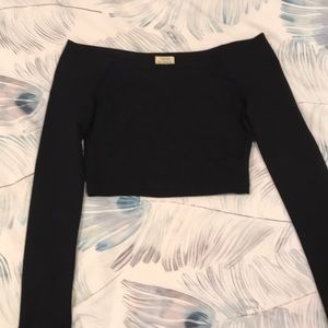Black Cropped Top